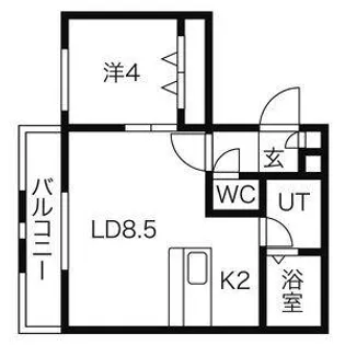 T-STAGE西町【3階】の間取り
