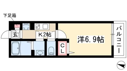 リブリ・覚王山1【2階】の間取り