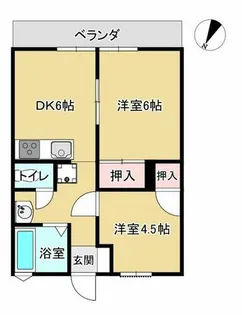 サンシティー野里【110号室】の間取り