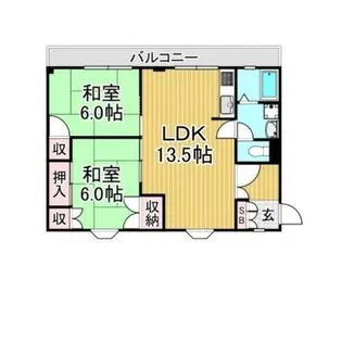 福岡県大野城市雑餉隈町1丁目【アパート】の間取り