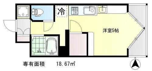 デリード御所北【3階】の間取り