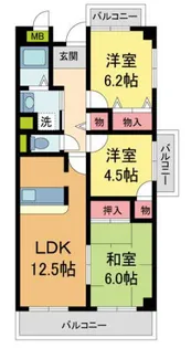 メゾン・ドール宝塚【401号室】の間取り