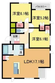 メゾンSD【201号室】の間取り