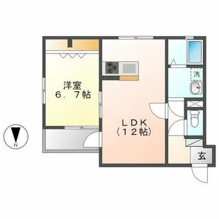 ドリーム東海通【2階】の間取り