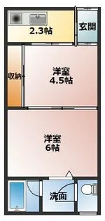 聖和荘【2階】の間取り