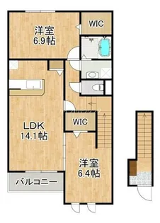 サンシャイン中筋【2階】の間取り