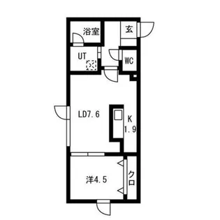 ハイヒルズ【2階】の間取り