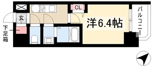 アドバンス名古屋シュテルン【4階】の間取り