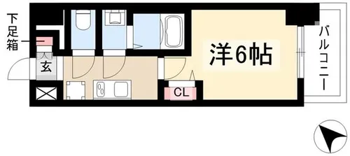 アドバンス名古屋シュテルン【5階】の間取り