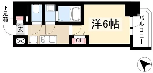 アドバンス名古屋シュテルン【6階】の間取り
