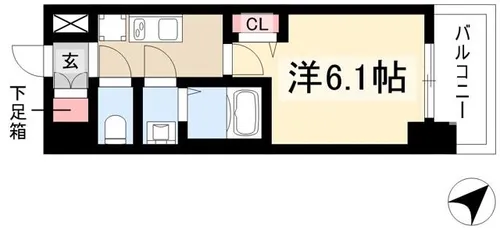アドバンス名古屋シュテルン【6階】の間取り