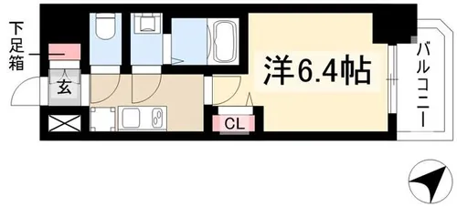 アドバンス名古屋シュテルン【8階】の間取り
