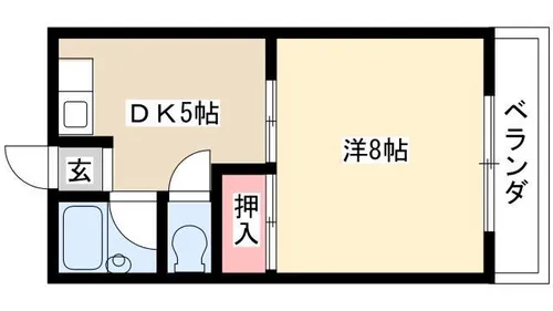 第二高重ビル【103号室】の間取り