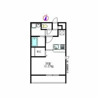 アンプルールクラージュmont vert【2階】の間取り