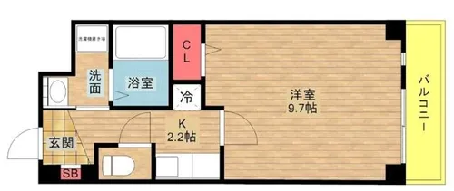 ドーム千代崎【2階】の間取り