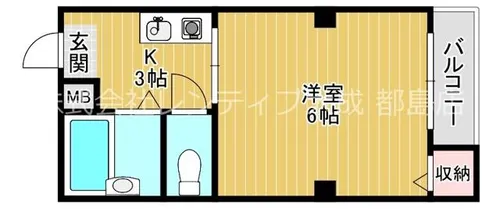 ビルシャナ柳通【3階】の間取り