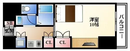 プログレンス栄【7階】の間取り