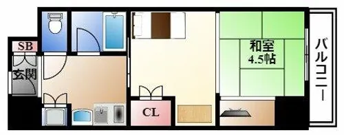 プログレンス栄【6階】の間取り