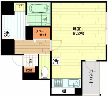 大阪府大阪市浪速区日本橋4丁目【マンション】の間取り