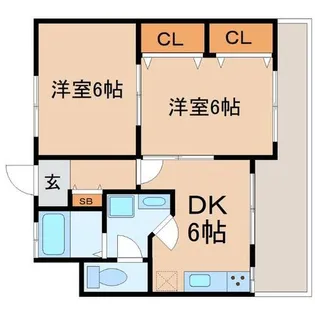 兵庫県尼崎市常吉2丁目【マンション】の間取り