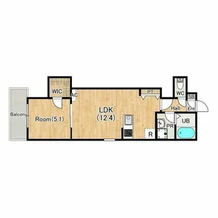 ジーメゾン今伊勢【1階】の間取り