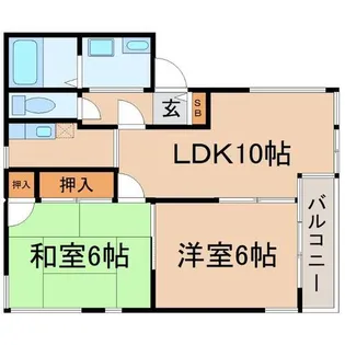 兵庫県尼崎市三反田町2丁目【アパート】の間取り