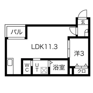愛知県名古屋市中村区下米野町3丁目【アパート】の間取り