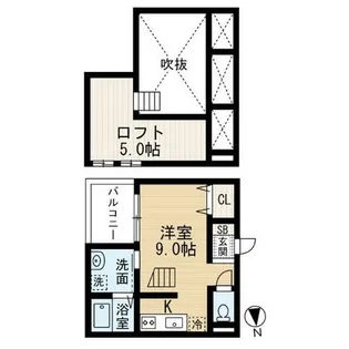 Altair高畑【202号室】の間取り