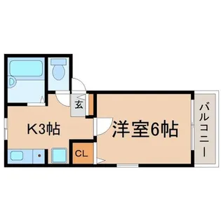 兵庫県尼崎市大庄中通4丁目【アパート】の間取り