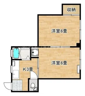 八木ビル【504号室】の間取り