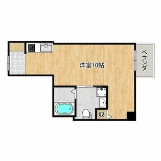 オアシスコート泉佐野【2階】の間取り