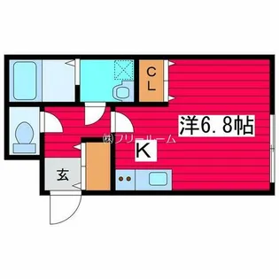 coffret月寒【4階】の間取り