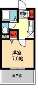 ユニティコート【103号室】の間取り