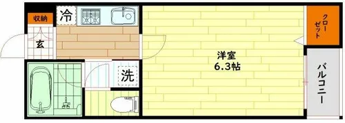 大阪府大阪市都島区中野町2丁目【マンション】の間取り