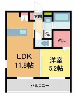 Mica Eleno Kurakuen【1階】の間取り