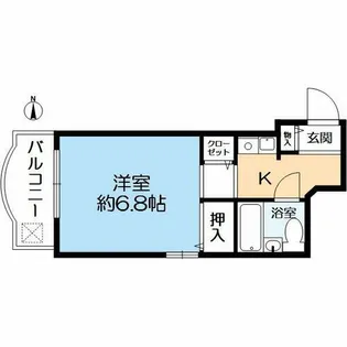 モリタマンション【2階】の間取り