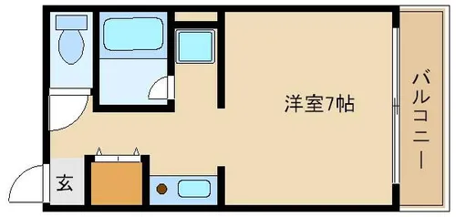 マンションリビエラ【2階】の間取り