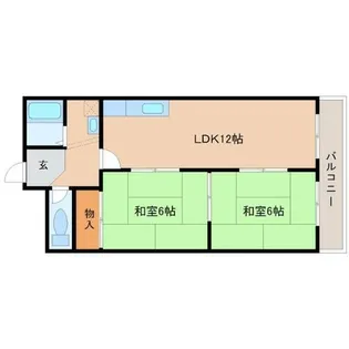 サンライズ南武庫之荘【5階】の間取り