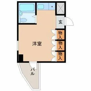 キューブ東武庫之荘2【4階】の間取り