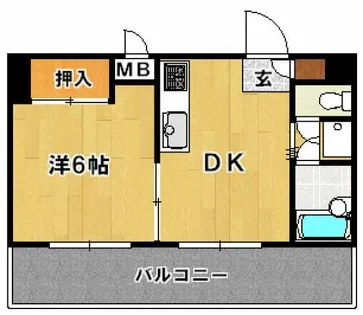 ロマネスク平尾第2【901号室】の間取り