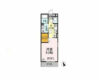 スカイハウス【101号室】の間取り