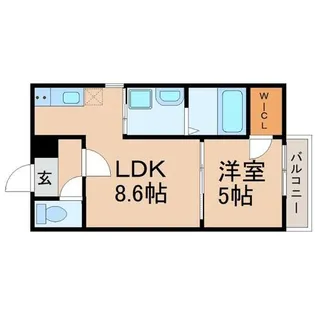 兵庫県尼崎市南七松町1丁目【アパート】の間取り