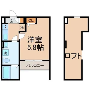 エイト【2階】の間取り
