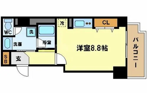 エスリード西本町【6階】の間取り