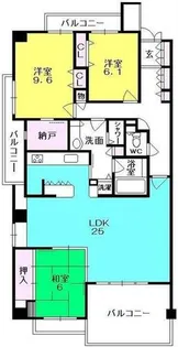 名次町ロジュマン【103号室】の間取り