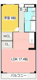 赤岩口グリーンハイツ【208号室】の間取り