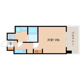 レジュールアッシュ尼崎駅前【8階】の間取り