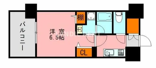 LANDIC O2227【11階】の間取り