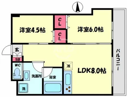 ARCADIA INN【7階】の間取り