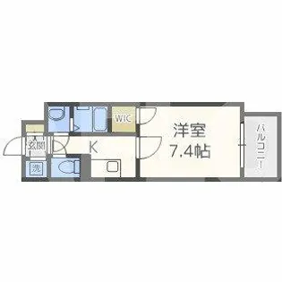 エスリード中之島クロスゲート【3階】の間取り
